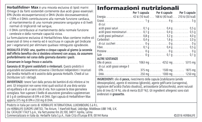 Herbalifeline Max - Omega3 - immagine 3